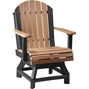 Adirondack Swivel Chair Swivel Chair Dining Height / Cedar & Black