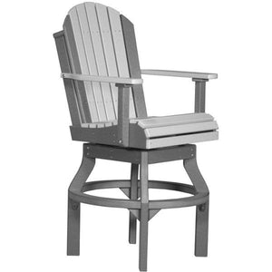Adirondack Swivel Chair Swivel Chair Bar Height / Dove Gray & Slate