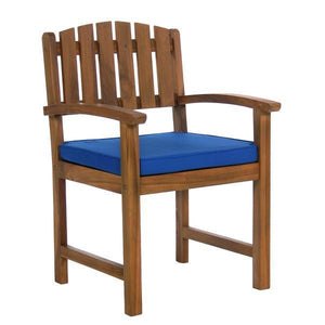All Things Cedar 7-Piece Rectangle Dining Chair Set & Cushion dining set Blue
