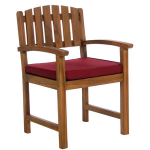 All Things Cedar 7-Piece Rectangle Dining Chair Set & Cushion dining set Red