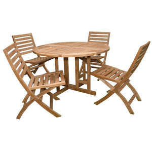 Anderson Teak Andrew Butterfly Folding 5-pieces Dining Set Dining Set