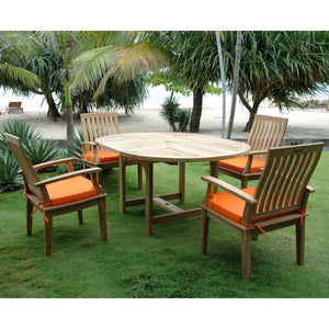 Anderson Teak Bahama Brianna 5-Pieces Extension Dining Set Dining Set