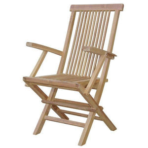 Anderson Teak Bristol Folding Armchair Folding Chair