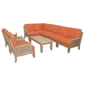 Anderson Teak Luxe 8-Pieces Modular Set Seating Set