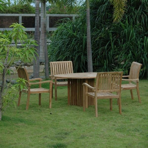 Anderson Teak Mission Aspen 5-Pieces Dining Set Dining Set