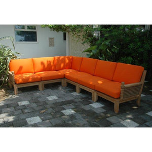Anderson Teak Riviera Luxe 6-Pieces Modular Set A Seating Set