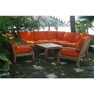 Anderson Teak Riviera Luxe 8-Pieces Modular Set Seating Set