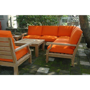 Anderson Teak Riviera Luxe 8-Pieces Modular Set Seating Set