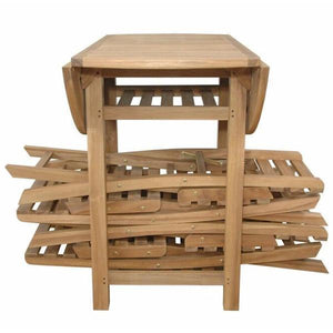 Anderson Teak Seacrest 5-Pieces Counter Table Set Bar Set