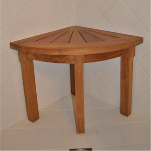 Anderson Teak Shower Stool Corner Shower Stool