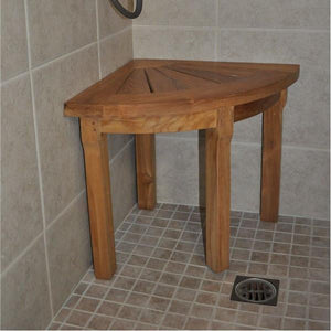 Anderson Teak Shower Stool Corner Shower Stool