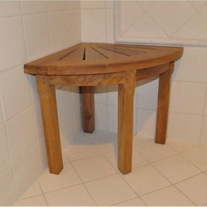 Anderson Teak Shower Stool Corner Shower Stool