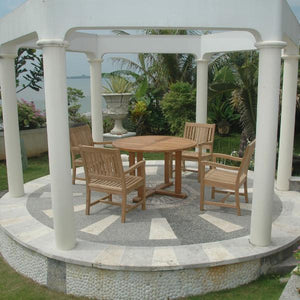 Anderson Teak Tosca Rialto Armchair 5-Pieces Dining Set Dining Set