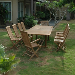 Anderson Teak Valencia Classic 11-Pieces Dining Set Dining Set
