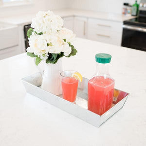 Antiqued Galvanized Steel Trays Trays