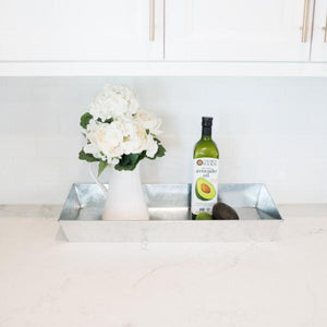 Antiqued Galvanized Steel Trays Trays