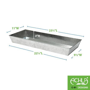 Antiqued Galvanized Steel Trays Trays