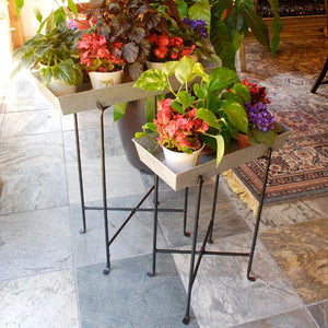 Antiqued Galvanized Steel Trays Trays