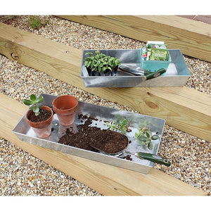 Antiqued Galvanized Steel Trays Trays