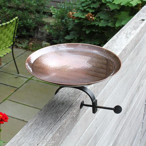Burnt Copper Birdbath Birdbath