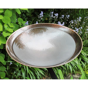 Burnt Copper Birdbath Birdbath