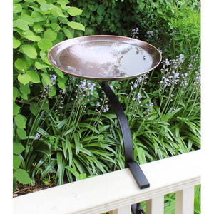 Burnt Copper Birdbath Birdbath