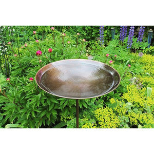 Burnt Copper Birdbath Birdbath