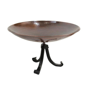 Burnt Copper Birdbath Birdbath Birdbath with Tripod Stand