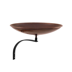 Burnt Copper Birdbath Birdbath Birdbath with Wall Mount Bracket