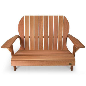 Cedar Adirondack Loveseat Bench Garden Bench