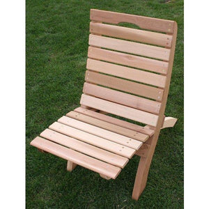 Creekvine Design Cedar Folding Travel Collection Outdoor Chairs Unfinished