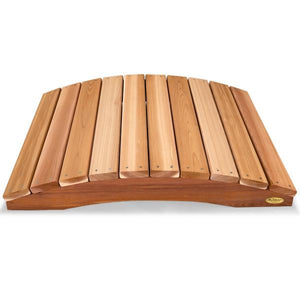 Cedar Garden Bridge with Side Rails Garden Bridge