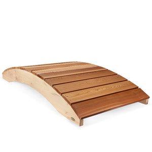 Cedar Garden Bridge with Side Rails Garden Bridge 6 ft / Without Side Rails