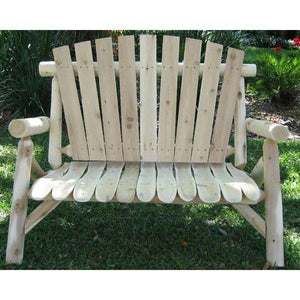 Cedar Log 4 ft Love Seat Love Seat