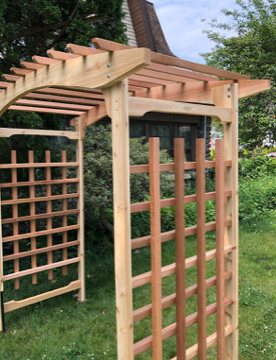 Cedar Pagoda Wedding Arbor Porch Swing Stand