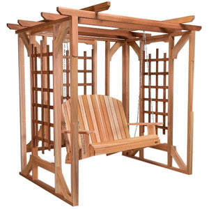 Cedar Pergola Swing Set Porch Swing
