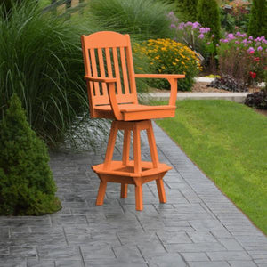Classic Swivel Bar Chair with Arms Outdoor Chair