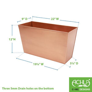 Copper Plated Flower Box Flower Box
