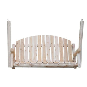 Cedar Log 5ft Country Porch Swing