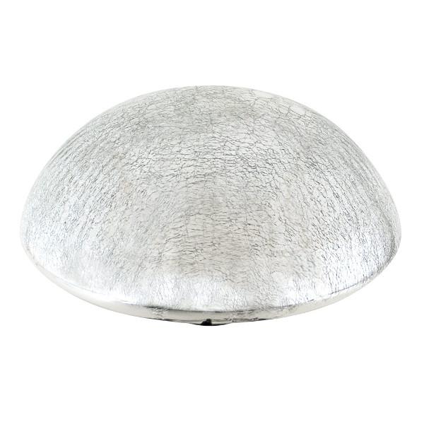 Crackle Glass Toadstool Silver