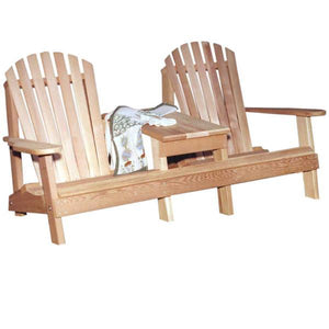Creekvine Design Cedar American Forest Adirondack Settee Adirondack Unfinished