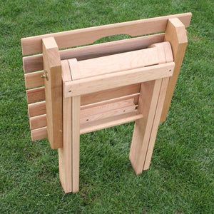 Creekvine Design Cedar Folding Travel Collection Outdoor Chairs Unfinished