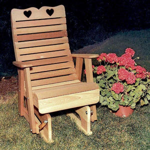 Creekvine Design Cedar Royal Country Hearts Glider Chair Glider