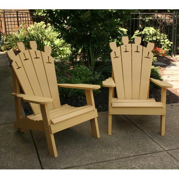 Creekvine Design Cedar Wine Glass Adirondack Chair Outdoor Chair Unfinished