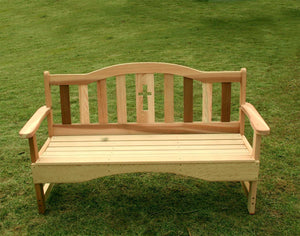 Creekvine Designs Cedar Holy Cross Garden Bench Garden Benches