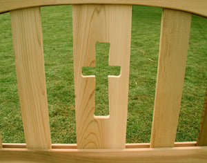 Creekvine Designs Cedar Holy Cross Garden Bench Garden Benches