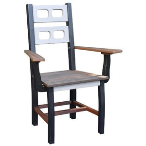 David Lewis Manhattan Forge Dining Chair with Arms - The Charming Bench Company