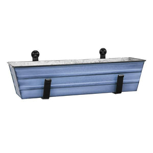 Flower Box with Wall Brackets Flower Box Medium / Blue
