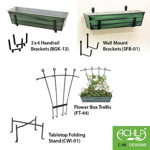 Galvanized Steel Flower Box Planter Flower Box