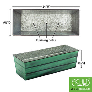 Galvanized Steel Flower Box Planter Flower Box